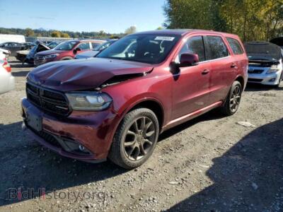 2016 Dodge DURANGO Durango LI, burgundy — VIN 1C4RDJDG8GC400616, Copart