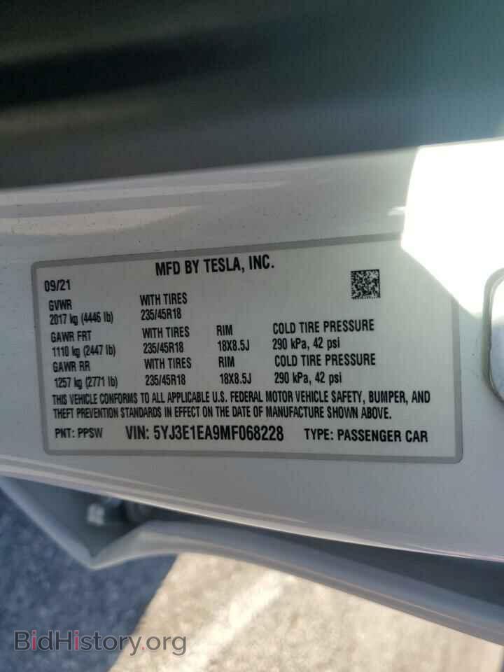 2021 TESLA MODEL 3 - VIN: 5YJ3E1EA9MF068228 - Photo 13