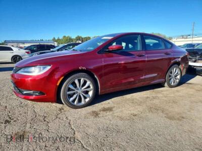 2016 Chrysler 200 S, красный — VIN 1C3CCCBB6GN162804, Copart