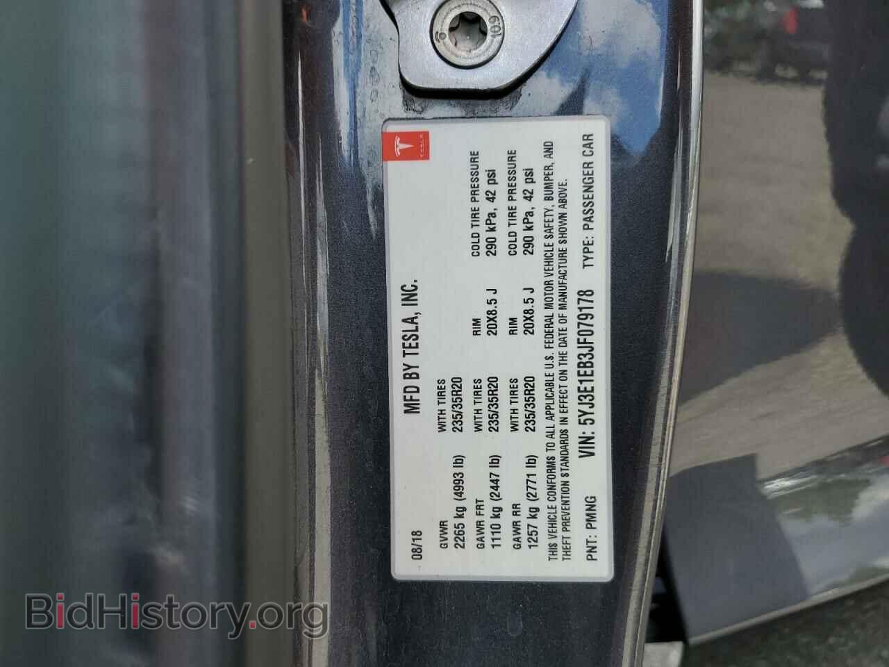 2018 TESLA MODEL 3 - VIN: 5YJ3E1EB3JF079178 - Фото 13