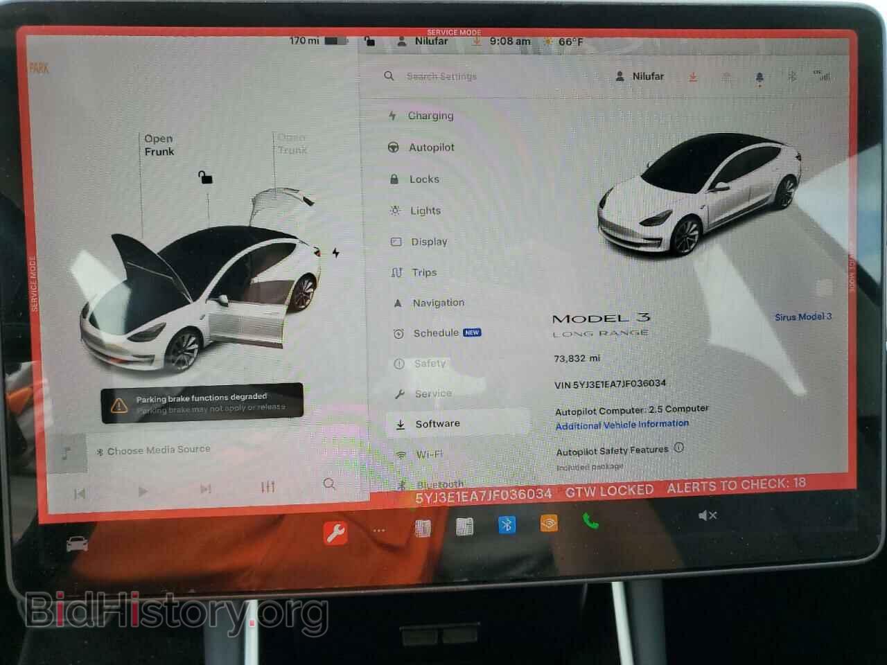 2018 TESLA MODEL 3 - VIN: 5YJ3E1EA7JF036034 - Фото 9