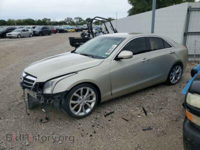 2013 Cadillac ATS Premium, gold — VIN 1G6AF5S32D0160770, Copart