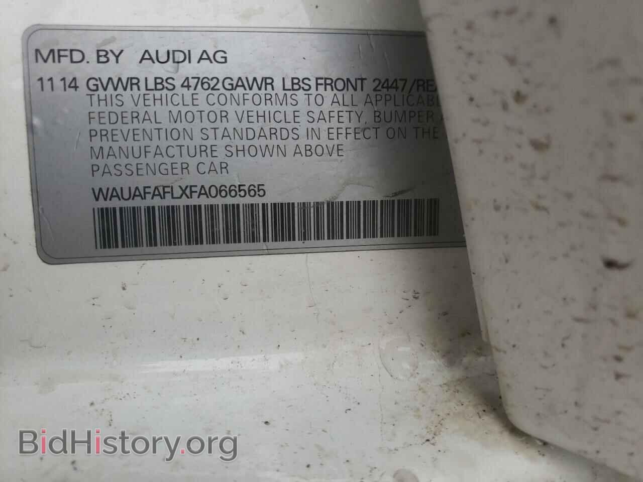 2015 AUDI A4 - VIN: WAUAFAFLXFA066565 - Фото 12