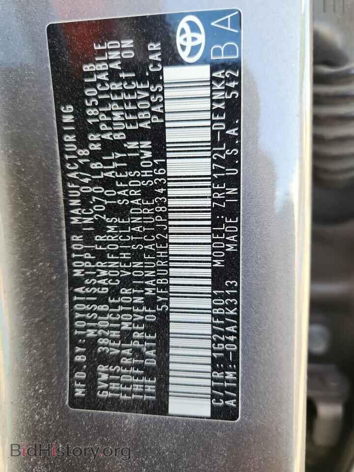 2018 TOYOTA COROLLA - VIN: 5YFBURHE2JP834361 - Photo 13