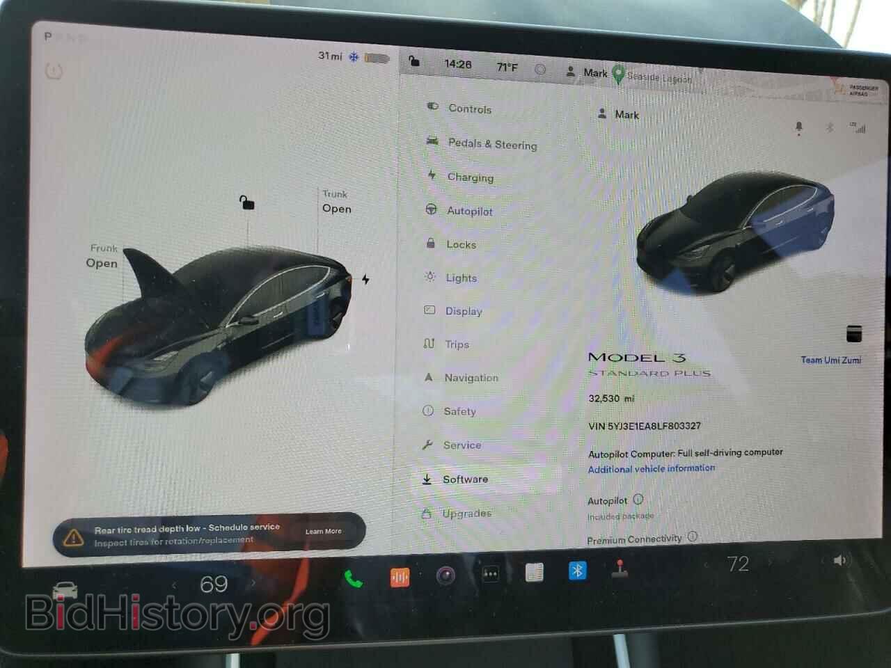 2020 TESLA MODEL 3 - VIN: 5YJ3E1EA8LF803327 - Photo 9