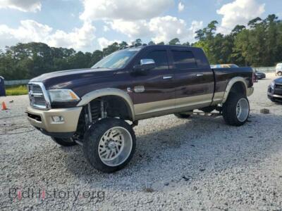 2013 RAM 2500 Longhorn, коричневый — VIN 3C6UR5PL9DG554098, Copart
