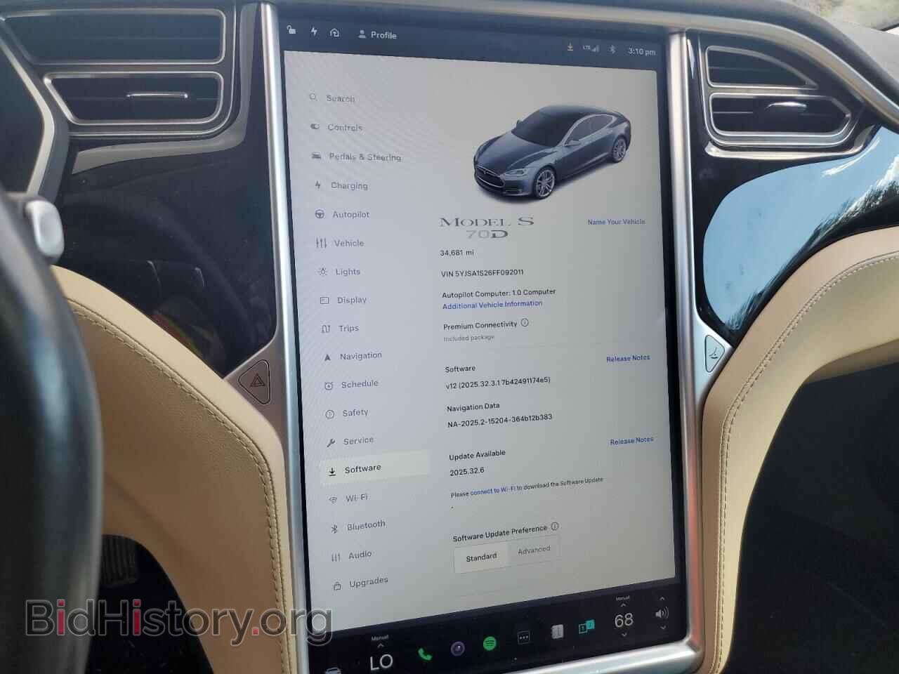 2015 TESLA MODEL S - VIN: 5YJSA1S26FF092011 - Photo 9