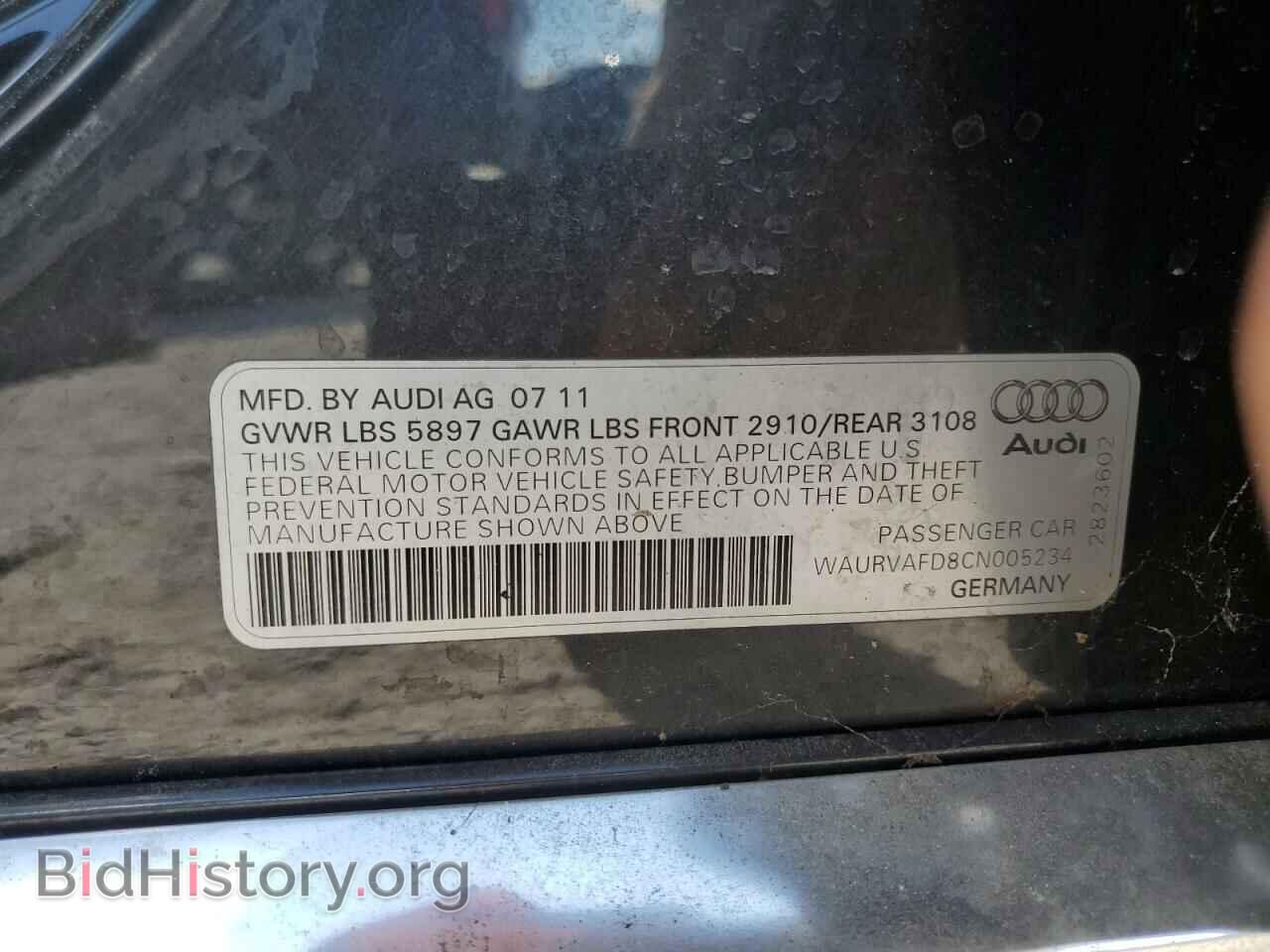 2012 AUDI A8 - VIN: WAURVAFD8CN005234 - Фото 12