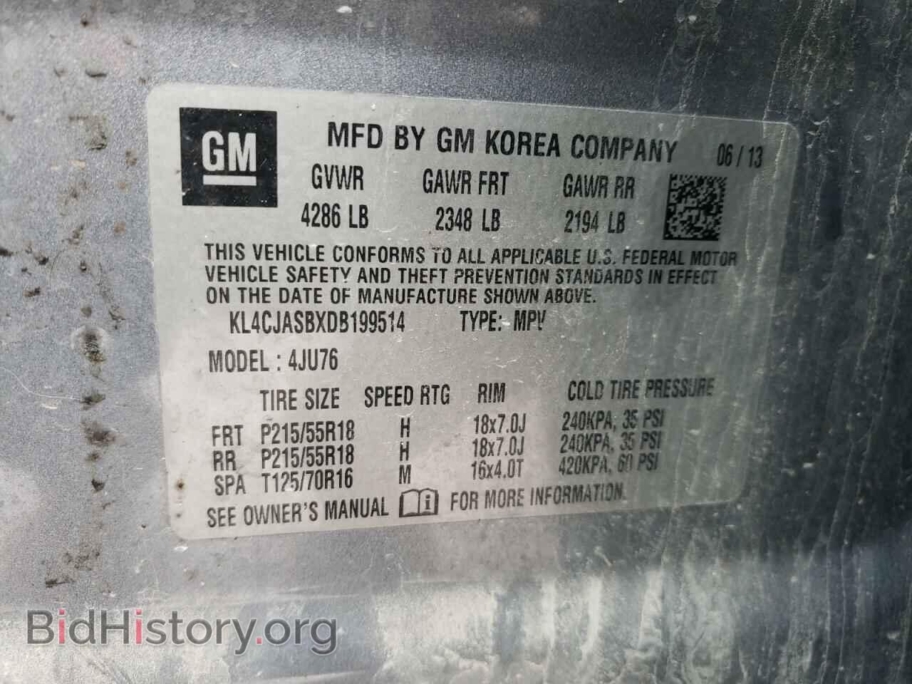 2013 BUICK ENCORE - VIN: KL4CJASBXDB199514 - Photo 12