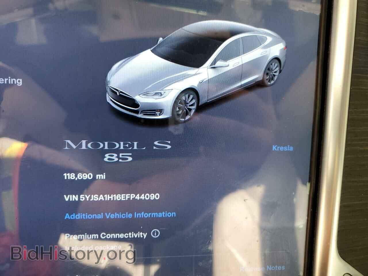 2014 TESLA MODEL S - VIN: 5YJSA1H16EFP44090 - Фото 9
