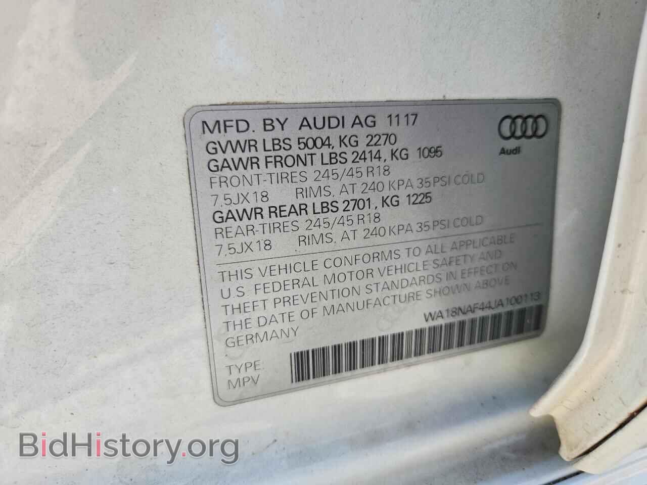 2018 AUDI A4 - VIN: WA18NAF44JA100113 - Photo 12