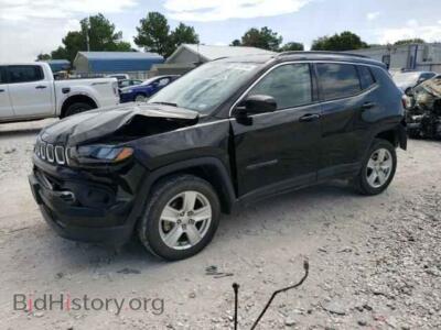 2022 Jeep COMPASS Latitude, черный — VIN 3C4NJDBB0NT165596, Copart