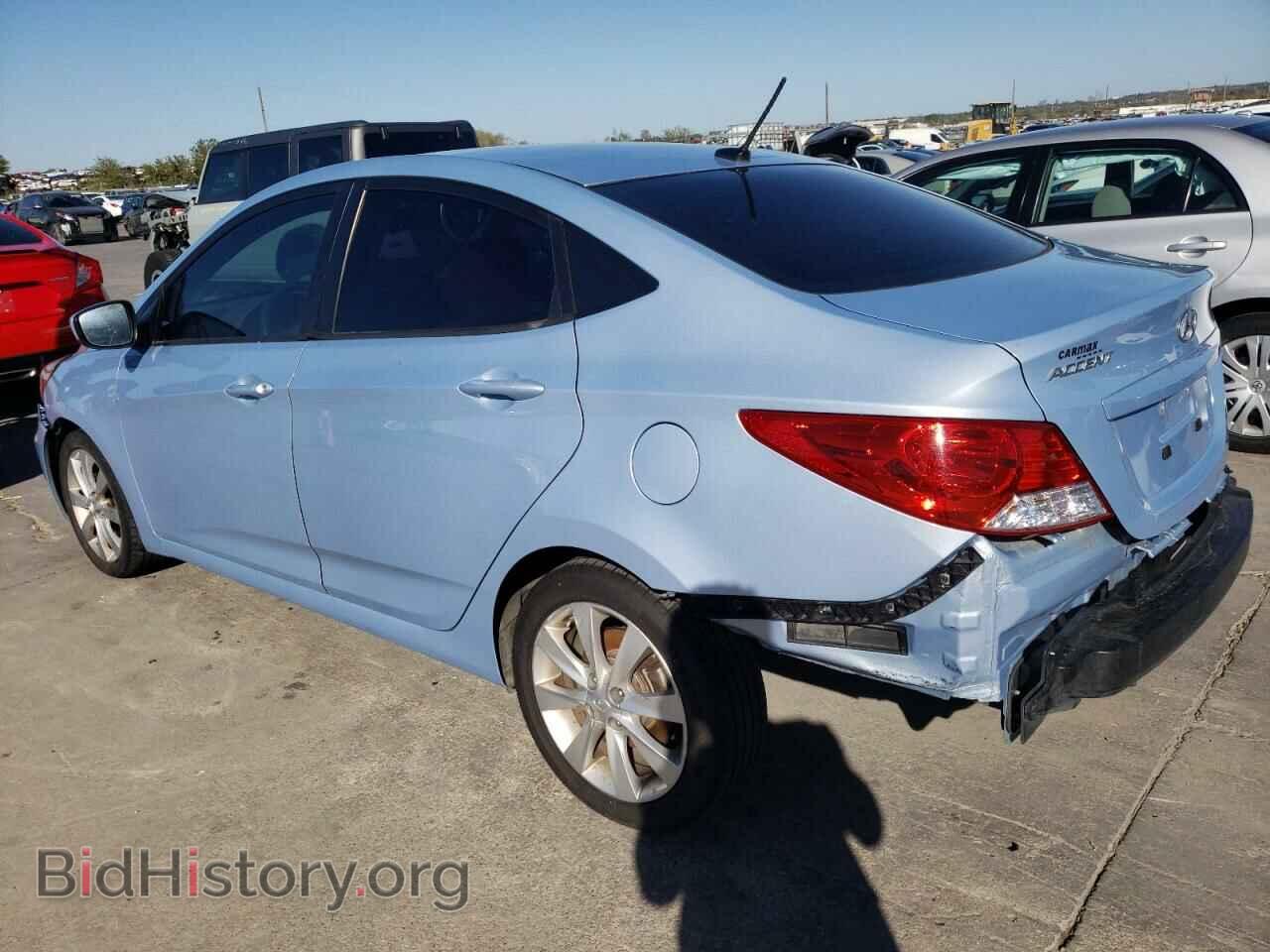 2013 HYUNDAI ACCENT - VIN: KMHCU4AEXDU435833 - Фото 2