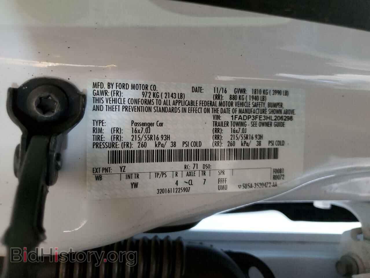 2017 FORD FOCUS - VIN: 1FADP3FE3HL206298 - Фото 12