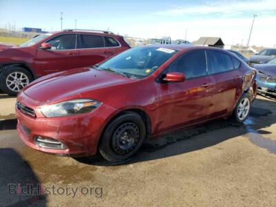 2015 Dodge DART SXT, maroon — VIN 1C3CDFBB5FD243053, Copart