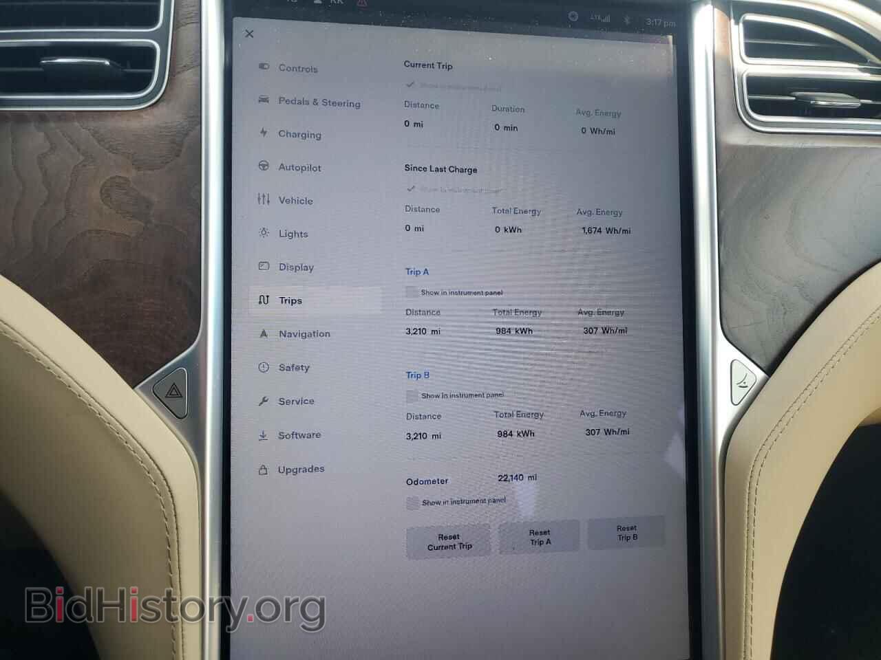 2017 TESLA MODEL S - VIN: 5YJSA1E23HF194574 - Фото 9