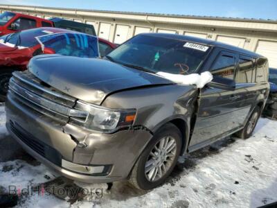 2014 Ford FLEX Flex SEL, silver — VIN 2FMGK5C87EBD15385, Copart