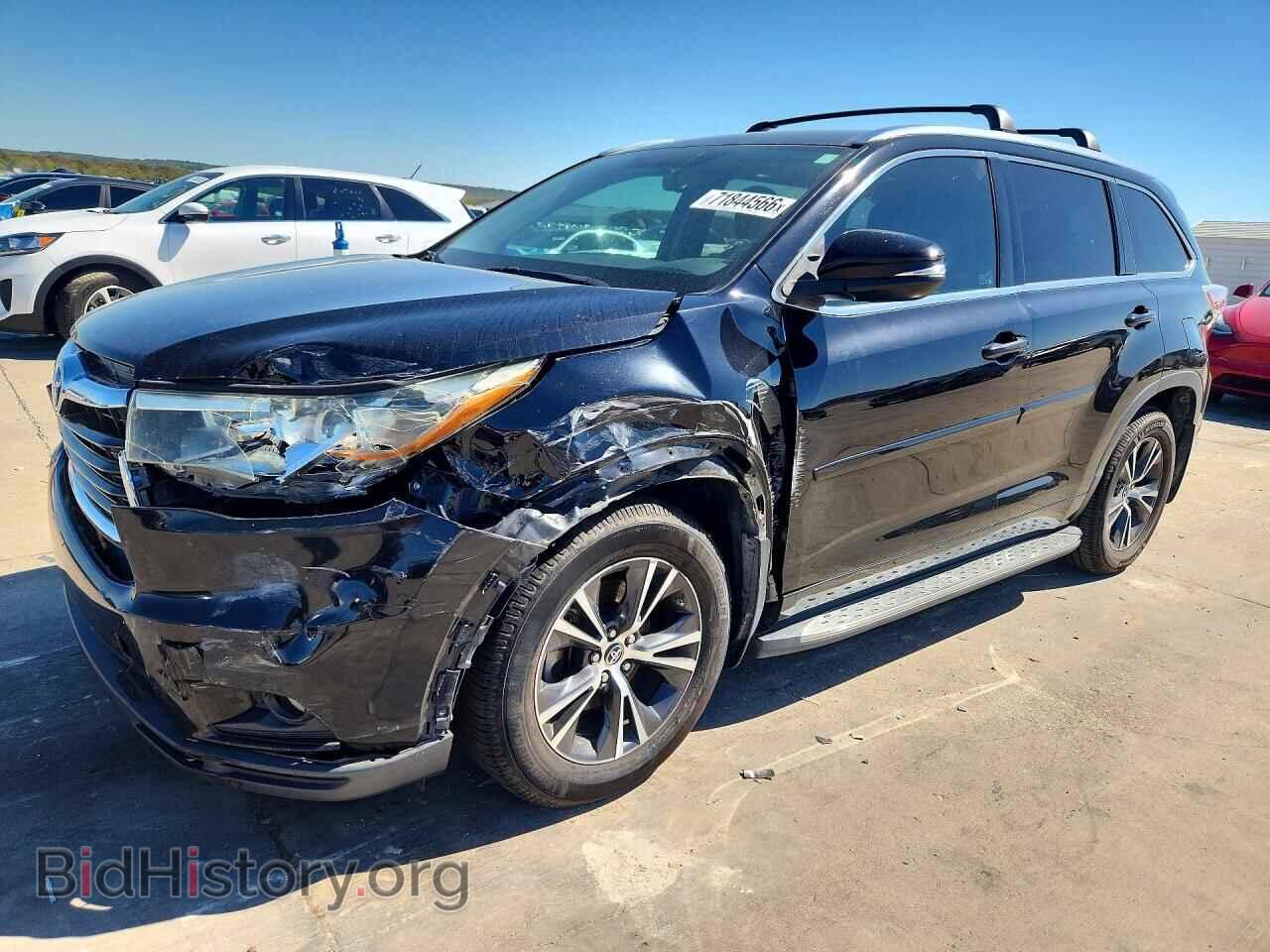 Фотография 5TDKKRFH0GS135751 - TOYOTA HIGHLANDER 2016