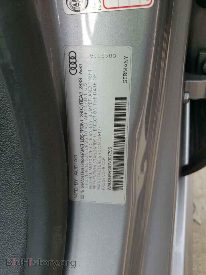 2016 AUDI A7 - VIN: WAU2GAFC4GN007796 - Фото 12