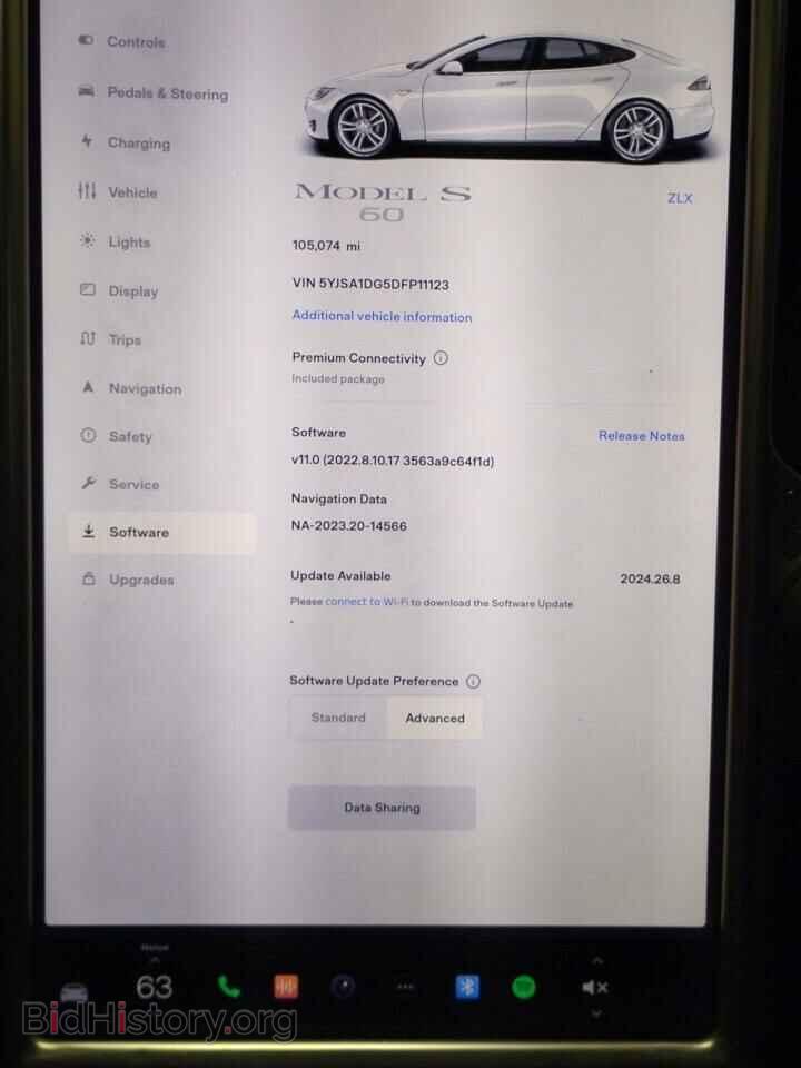 2013 TESLA MODEL S - VIN: 5YJSA1DG5DFP11123 - Photo 8