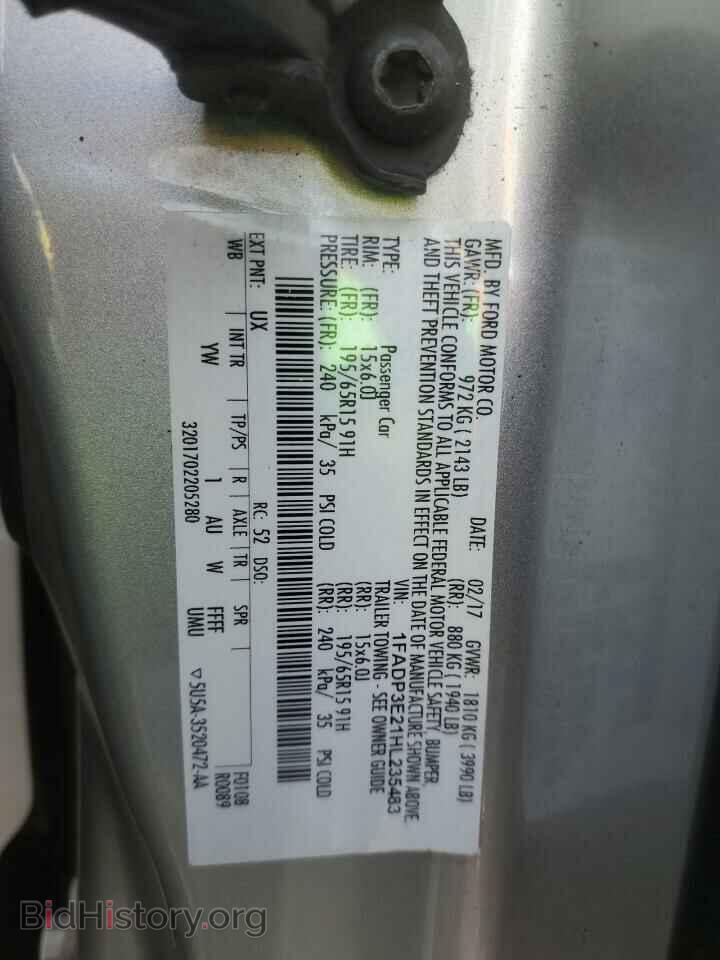 2017 FORD FOCUS - VIN: 1FADP3E21HL235483 - Photo 13