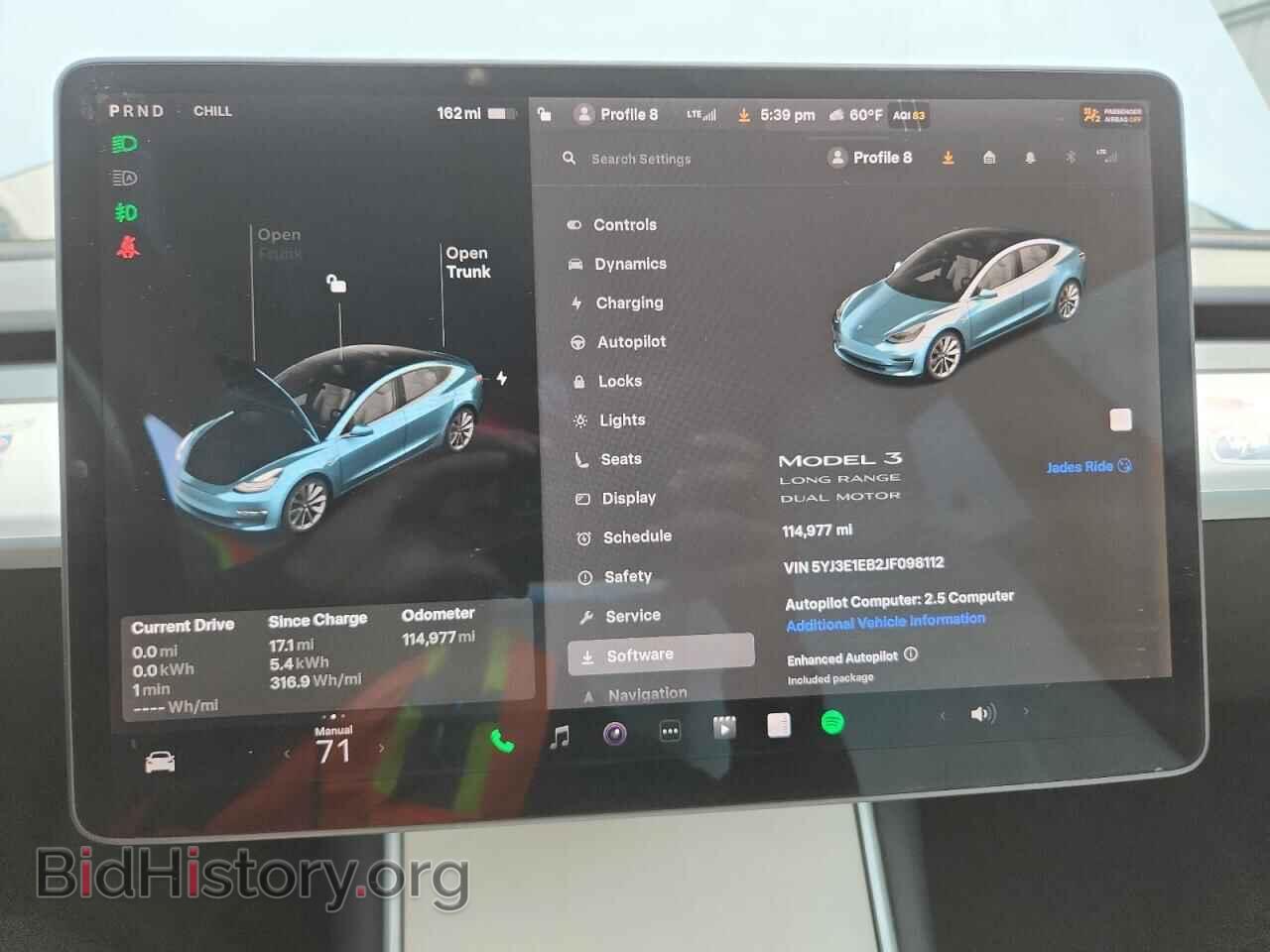 2018 TESLA MODEL 3 - VIN: 5YJ3E1EB2JF098112 - Photo 9
