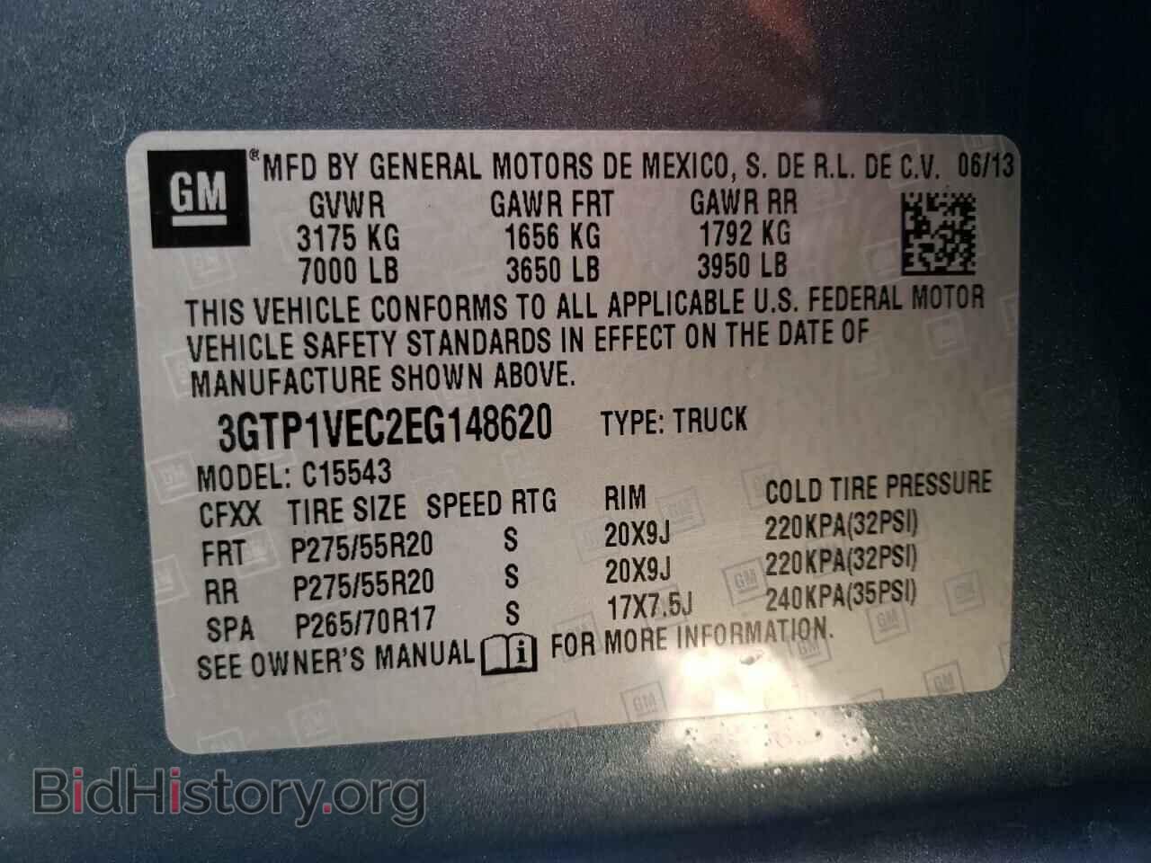 2014 GMC SIERRA - VIN: 3GTP1VEC2EG148620 - Photo 13