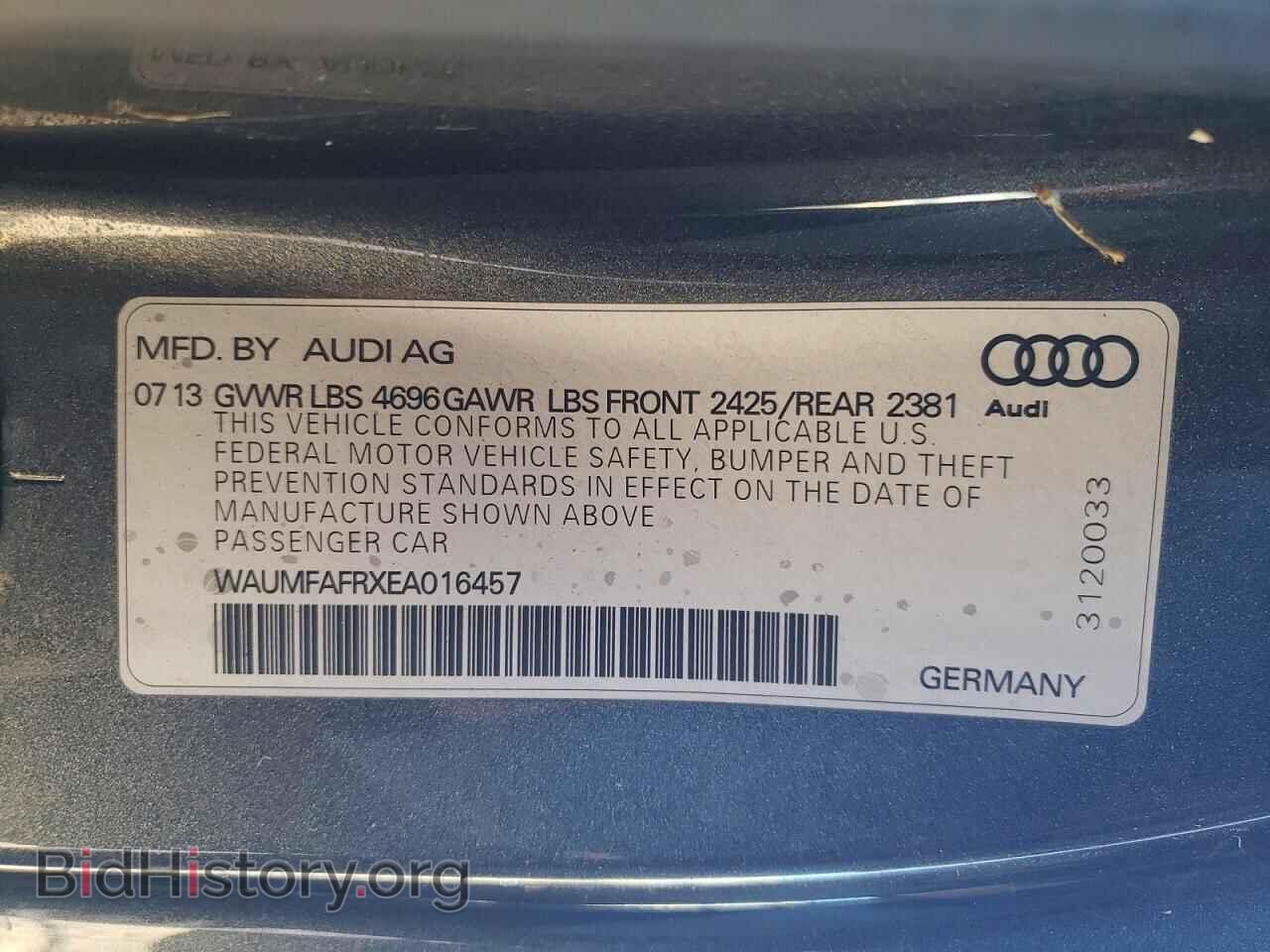 2014 AUDI A5 - VIN: WAUMFAFRXEA016457 - Photo 12