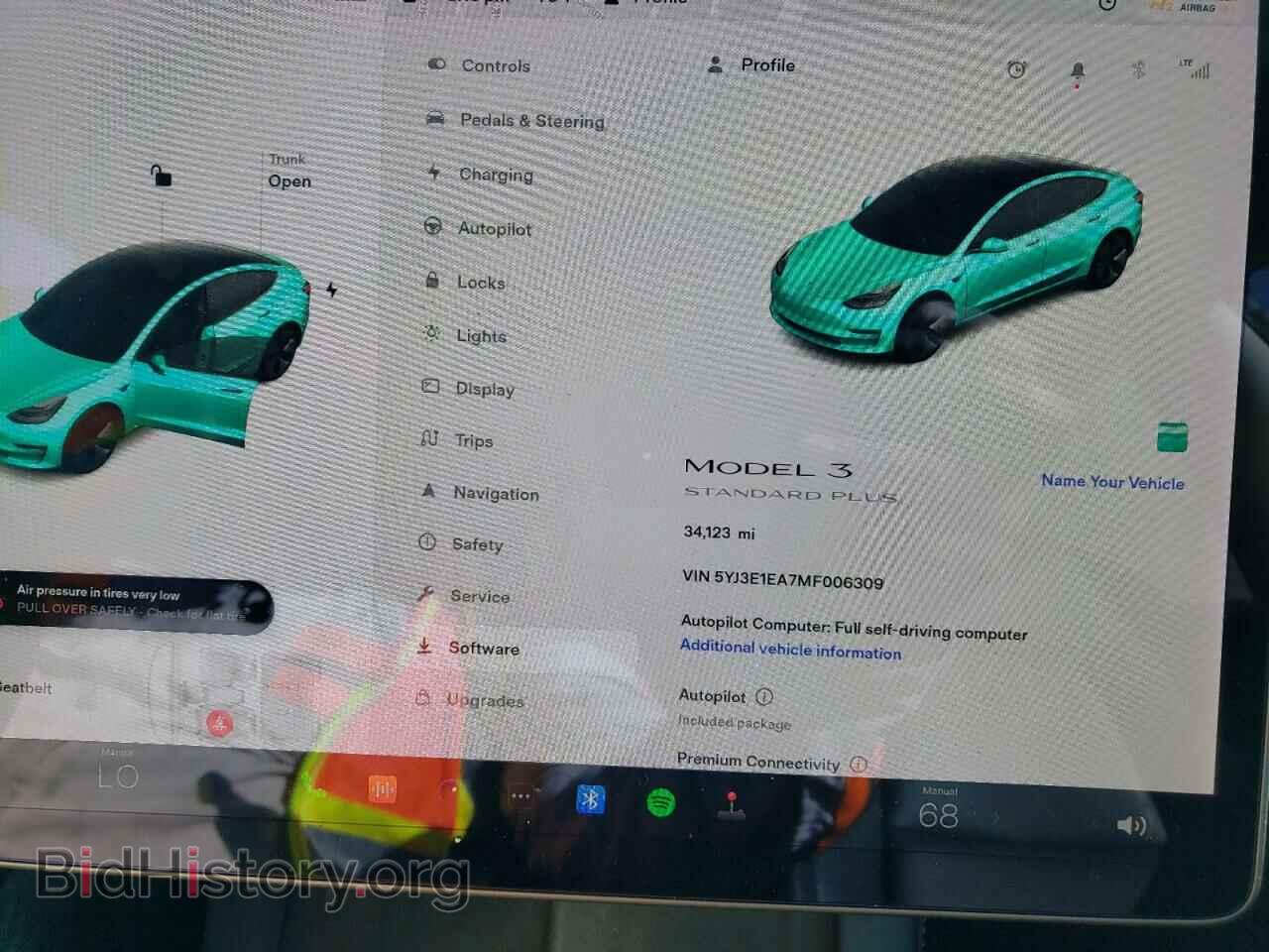2021 TESLA MODEL 3 - VIN: 5YJ3E1EA7MF006309 - Фото 9