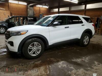 2022 Ford EXPLORER, white — VIN 1FMSK8BB2NGB74128, Copart