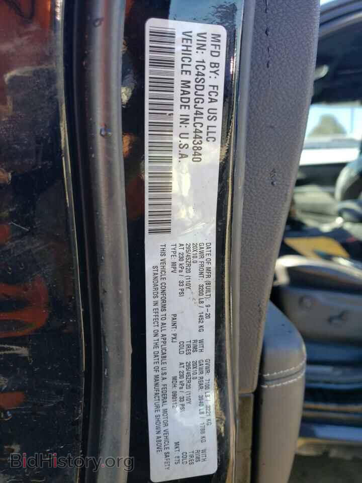 2020 DODGE DURANGO - VIN: 1C4SDJGJ4LC443840 - Photo 13