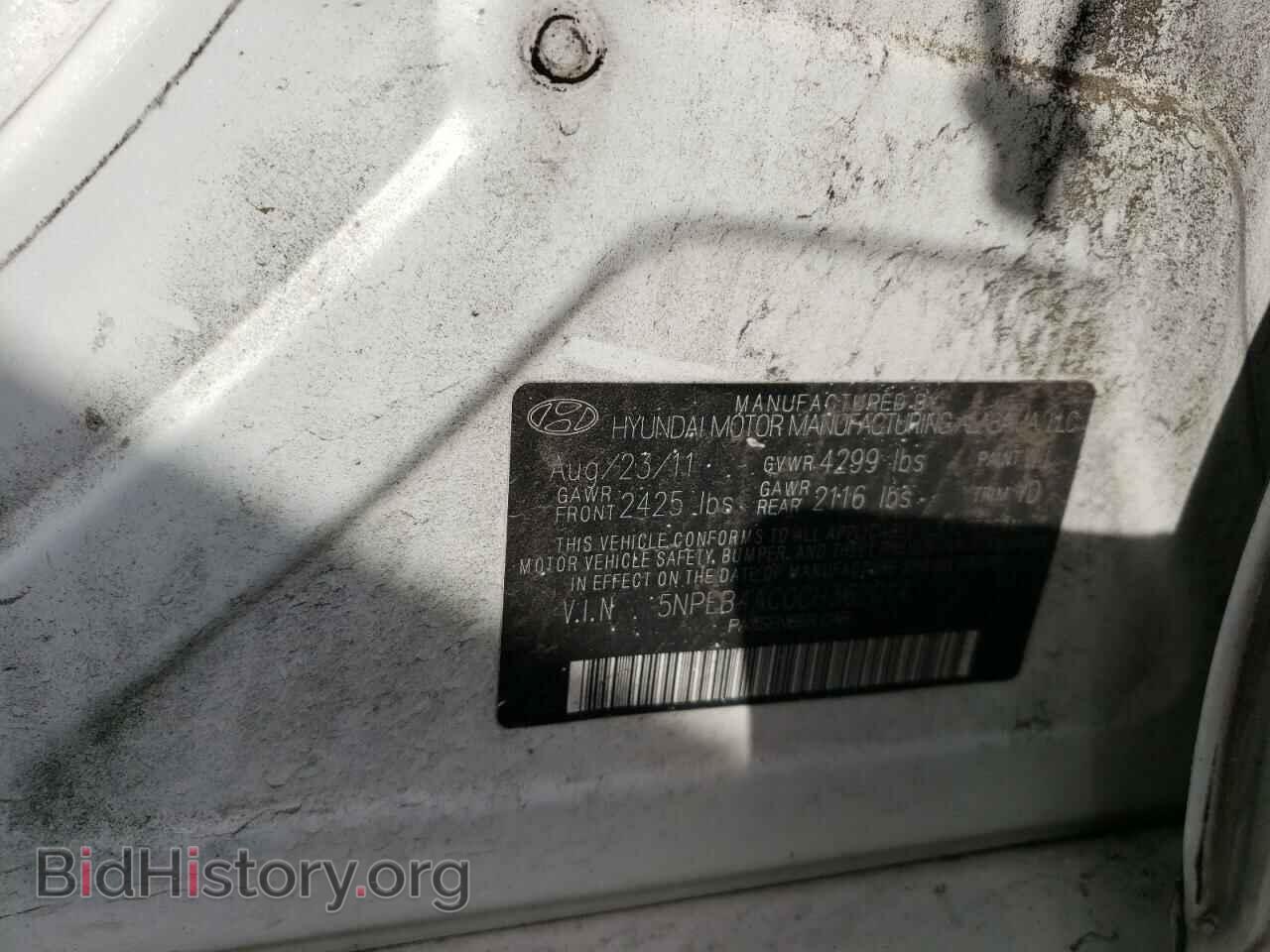 2012 HYUNDAI SONATA - VIN: 5NPEB4AC0CH362014 - Фото 12