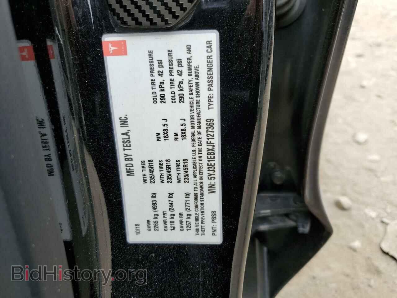 2018 TESLA MODEL 3 - VIN: 5YJ3E1EBXJF127369 - Photo 13