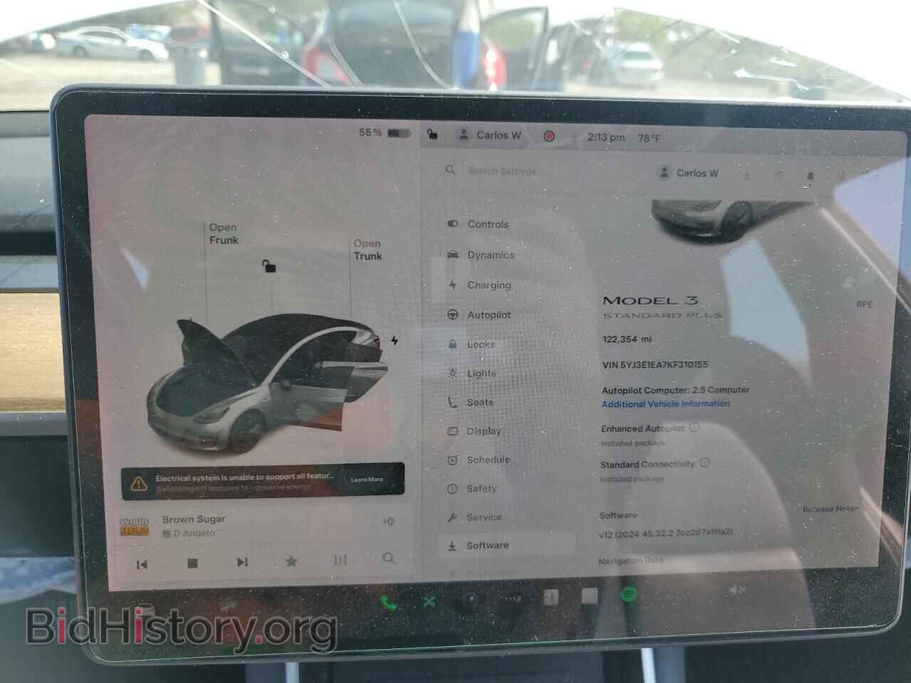2019 TESLA MODEL 3 - VIN: 5YJ3E1EA7KF310155 - Фото 9