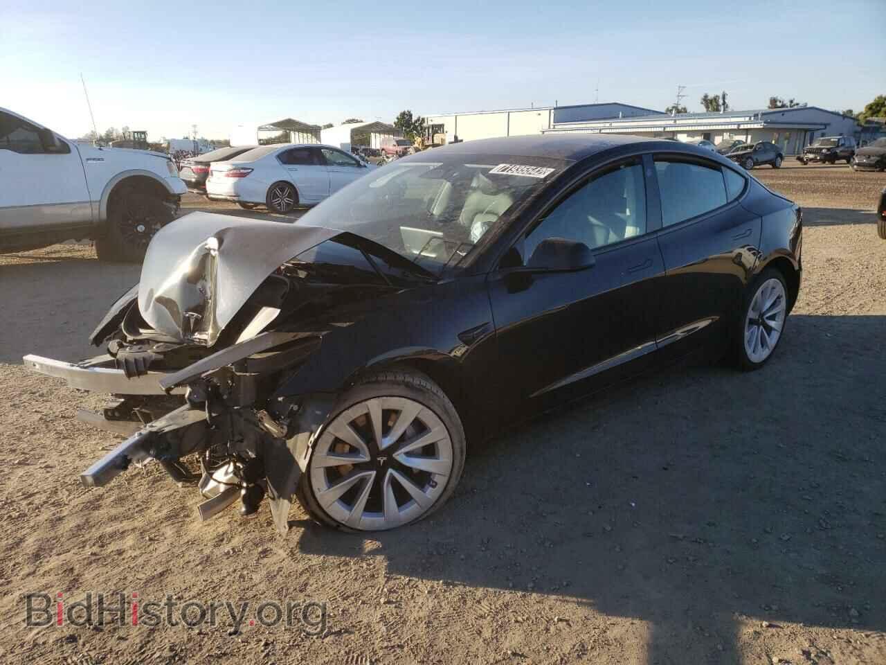 Photo 5YJ3E1EA9NF185809 - TESLA MODEL 3 2022