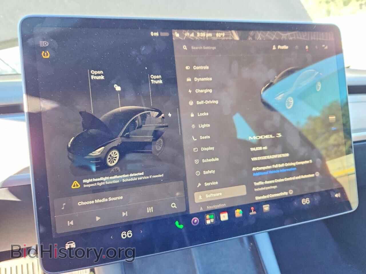 2022 TESLA MODEL 3 - VIN: 5YJ3E1EA2NF287839 - Photo 9