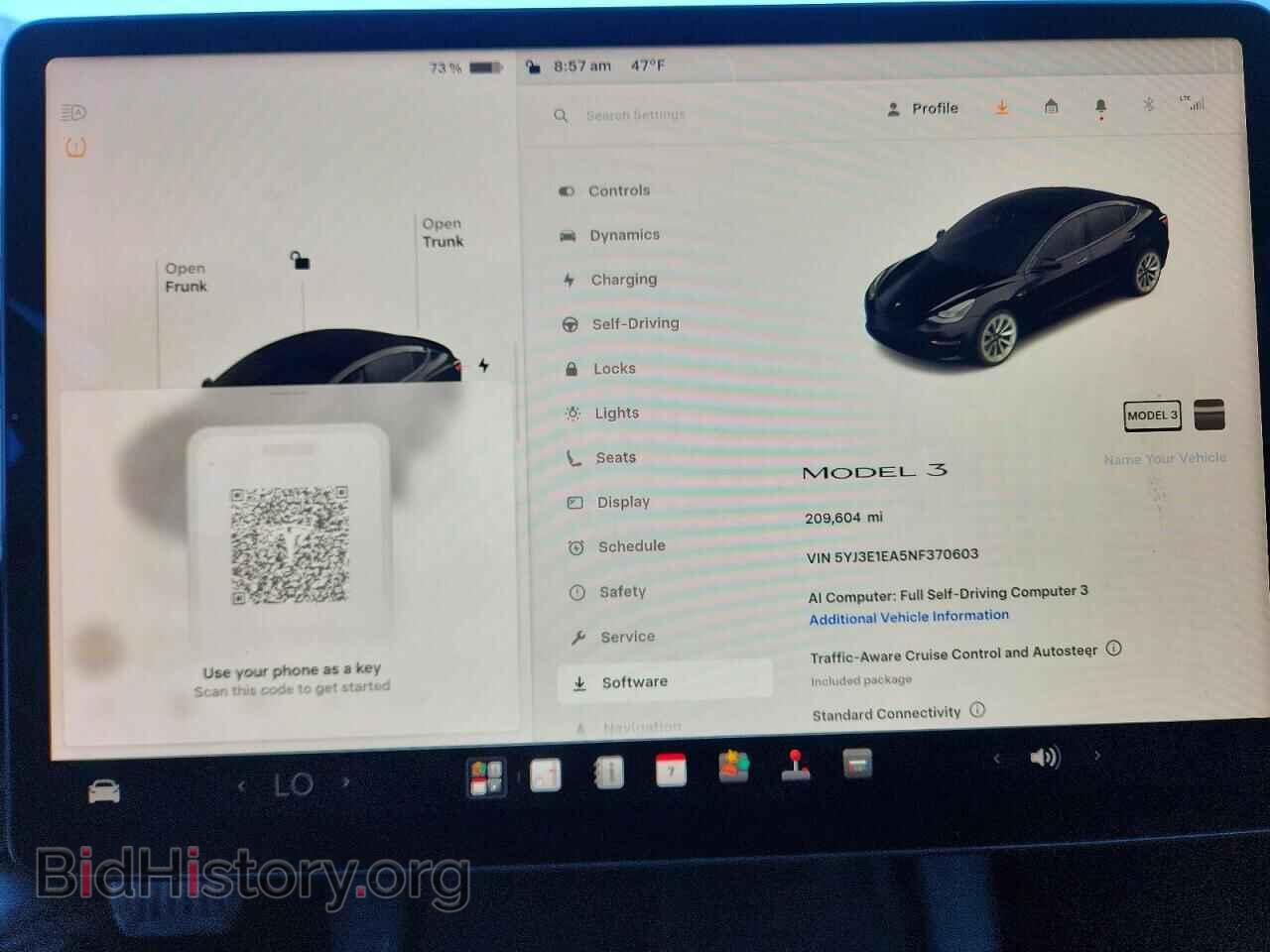 2022 TESLA MODEL 3 - VIN: 5YJ3E1EA5NF370603 - Photo 9