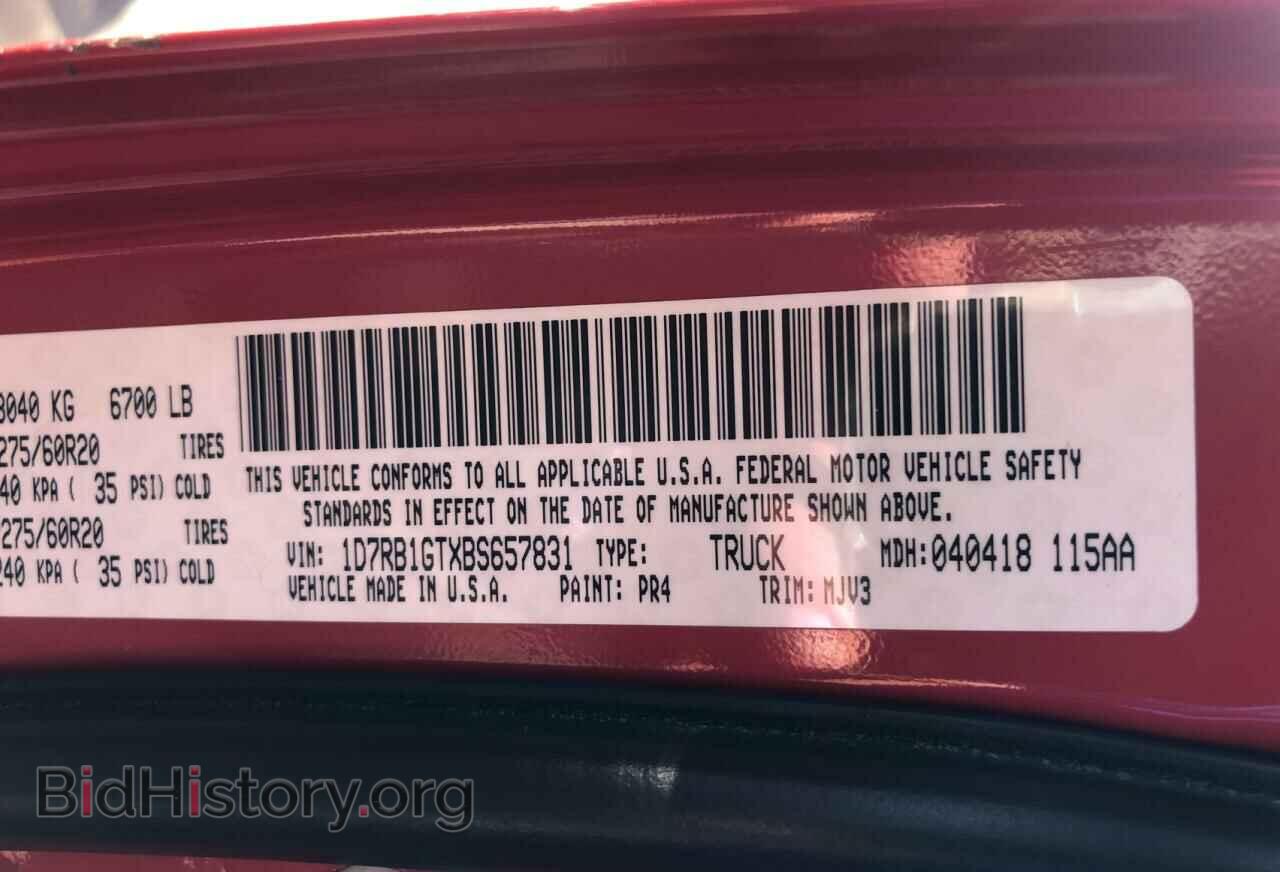 2011 DODGE All Models - VIN: 1D7RB1GTXBS657831 - Photo 10