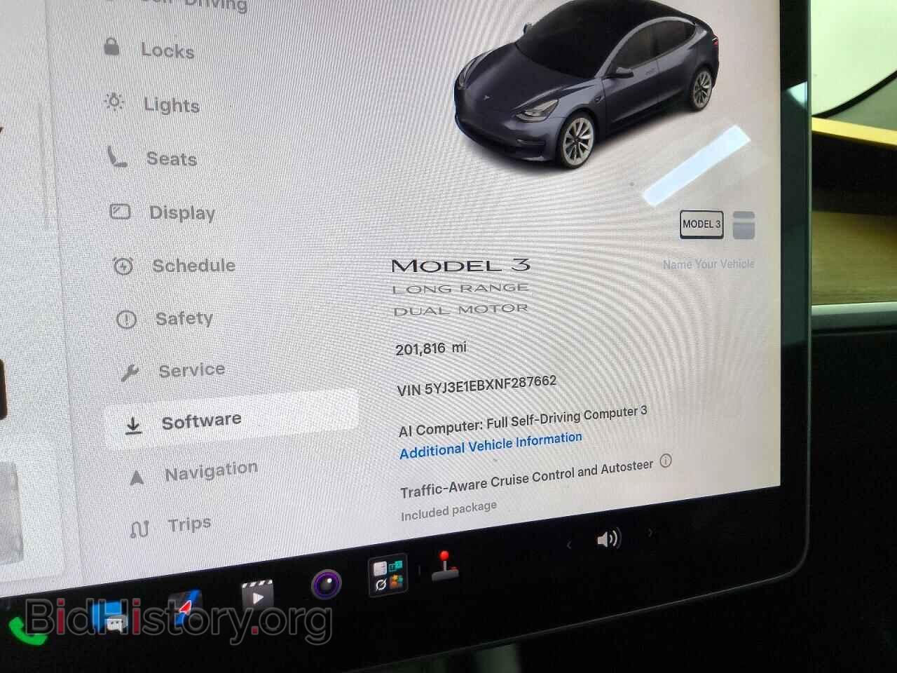 2022 TESLA MODEL 3 - VIN: 5YJ3E1EBXNF287662 - Фото 9
