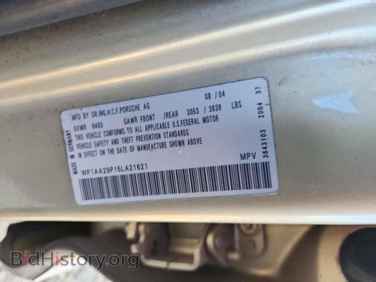 2005 PORSCHE CAYENNE - VIN: WP1AA29P15LA21621 - Photo 13