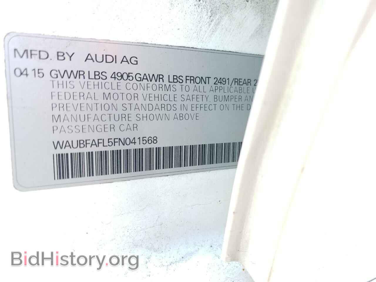 2015 AUDI A4 - VIN: WAUBFAFL5FN041568 - Фото 12