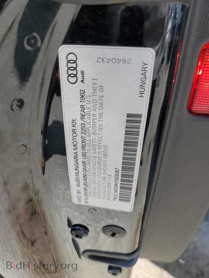 2017 AUDI TTS - VIN: TRUC1AFV9H1003087 - Фото 12