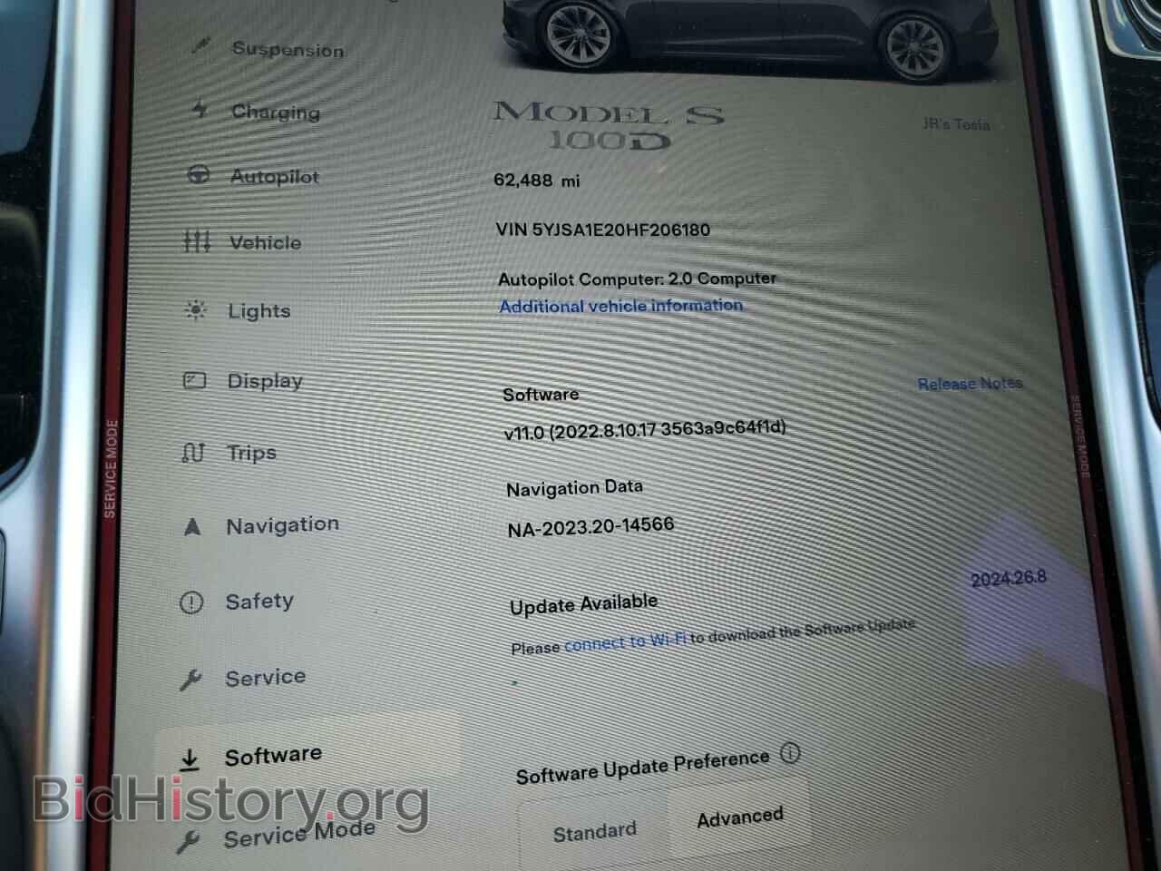 2017 TESLA MODEL S - VIN: 5YJSA1E20HF206180 - Photo 9