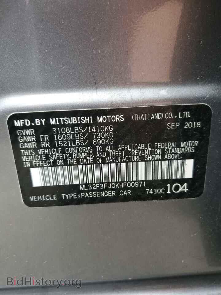 2019 MITSUBISHI MIRAGE - VIN: ML32F3FJ0KHF00971 - Фото 12
