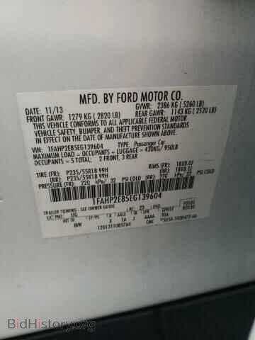 2014 FORD TAURUS - VIN: 1FAHP2E85EG139604 - Фото 12