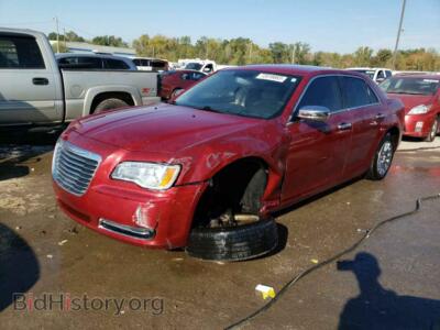 2012 Chrysler 300, бордовый — VIN 2C3CCAAG5CH188878, Copart