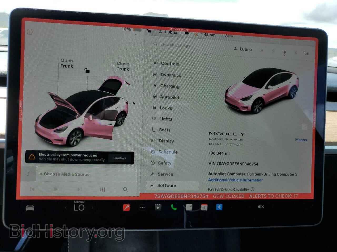 2022 TESLA MODEL Y - VIN: 7SAYGDEE6NF346754 - Фото 9