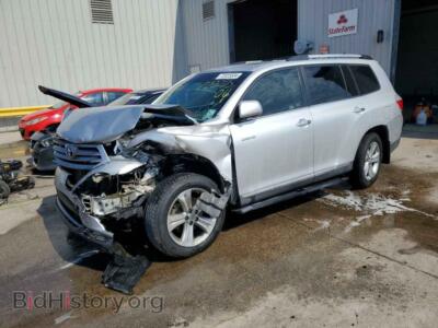 2013 Toyota HIGHLANDER LIMITED, серебристый — VIN 5TDYK3EH8DS122895, Copart