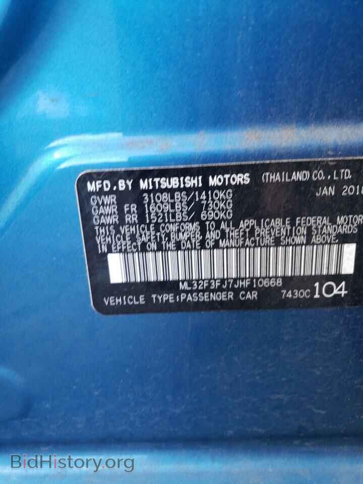 2018 MITSUBISHI MIRAGE - VIN: ML32F3FJ7JHF10668 - Фото 12