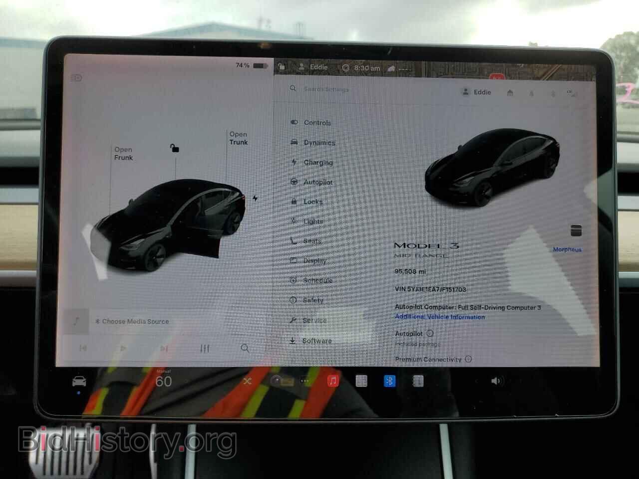 2018 TESLA MODEL 3 - VIN: 5YJ3E1EA7JF151703 - Фото 9